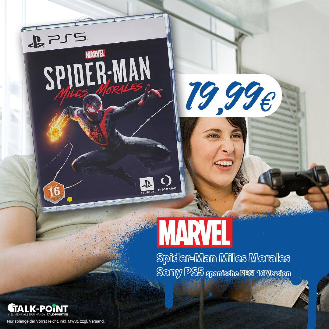 Marvel's Spider-Man Miles Morales Sony PS5 spanische PEGI 16 Version
