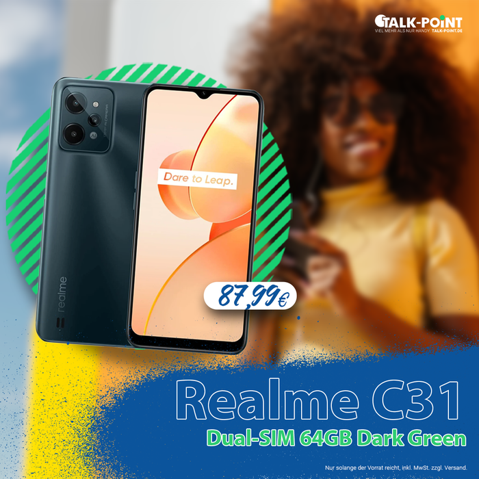 Realme C31 Dual-SIM 64GB Dark Green