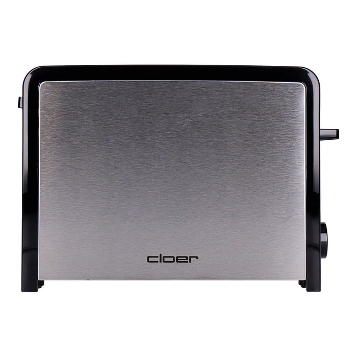 Cloer 3210 2-Scheiben Toaster in Edelstahl/Schwarz