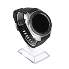 Samsung Galaxy Watch 46mm LTE Silber Silikonarmband Schwarz
