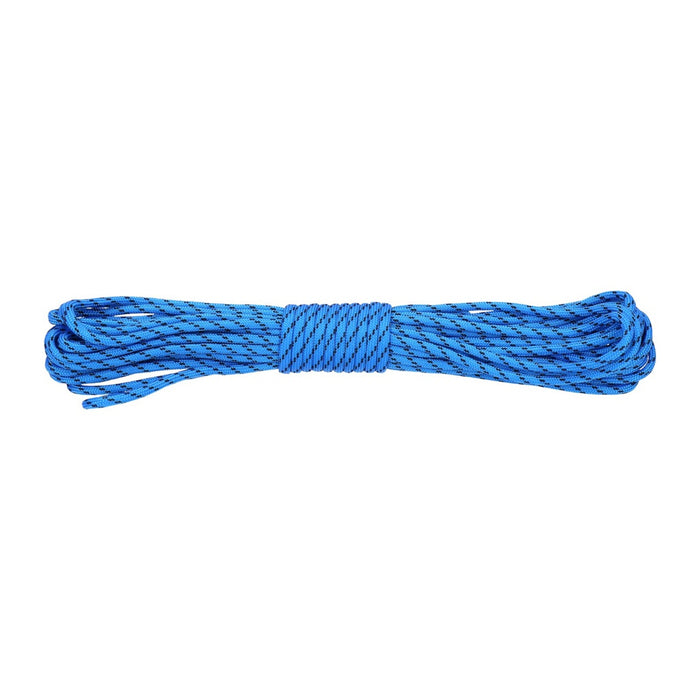 Paracord 550lb Nylon Seil, Abspannseil für Camping Fallschirmschnur reißfest - 4mm, 249 Kg (10 Meter) Blau #108