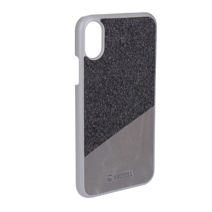 Krusell Backcover für iPhone Xs in grau