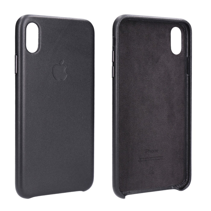 Apple Leder Schutzhülle für iPhone Xs Max in schwarz