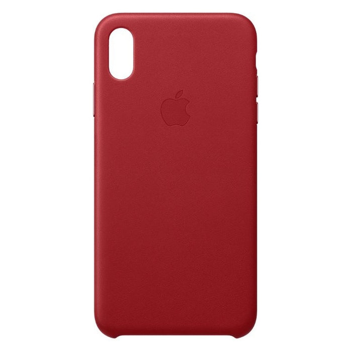 IPhone XS Max Leather Case Rot
