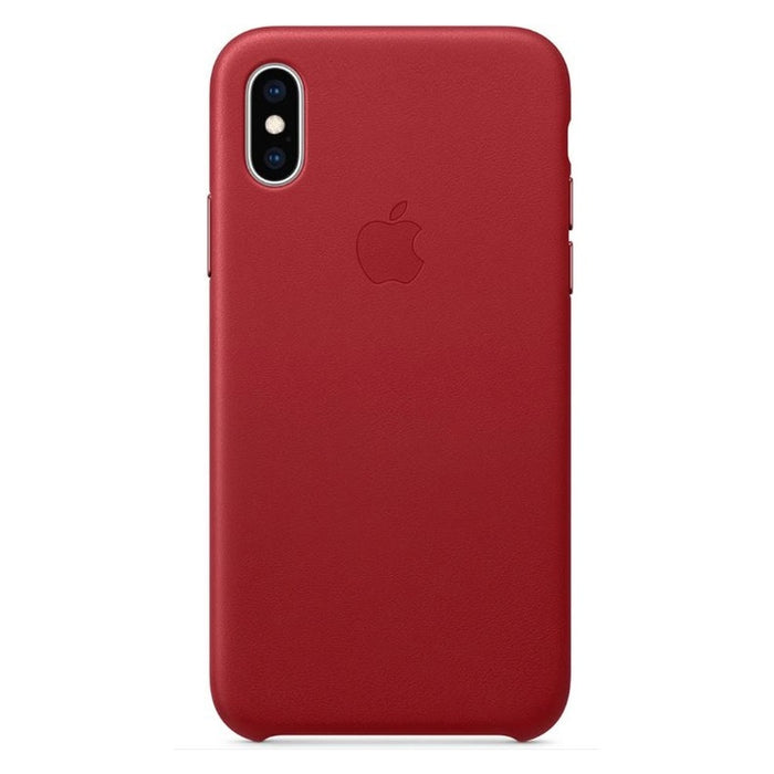 IPhone XS Max Leather Case Rot