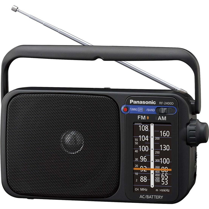 Panasonic RF-2400 DEG-K Schwarz tragbares Radio mit Griff