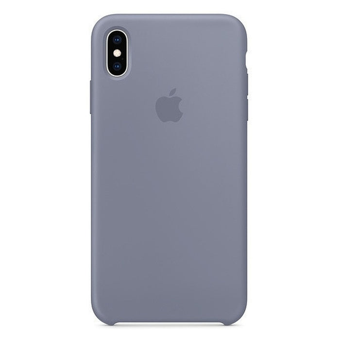 Apple iPhone Xs Silikon Case Lavendel Grey
