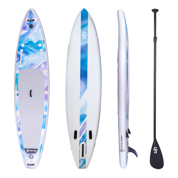 Kipu Allrounder 365 aufblasbares Paddelboard 365 x 82 x 15 cm SUP-Board-Set in weiß