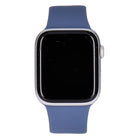 Apple Watch SE 2 44mm GPS Silber Aluminiumgehäuse mit Sportarmband Sturmblau M/L