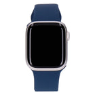 Apple Watch Series 9 41mm GPS Silber Sportarmband Sturmblau S/M