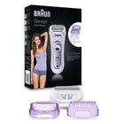 Braun Silk-épil 81653272 Damenrasierapparat 4 Kopf/Köpfe Trimmer Violett, Weiß