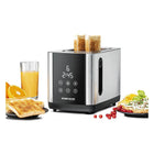 Rommelsbacher TO 850 2-Scheiben Toaster 850W Edelstahl, Schwarz