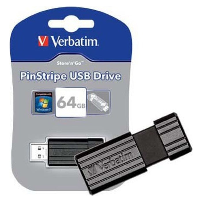 Verbatim 15-020-252 USB-Stick 64GB Pin Stripe