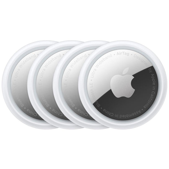 Apple AirTag 4er Pack NFC-Tag Bluetooth Tracker in Weiß & Silber