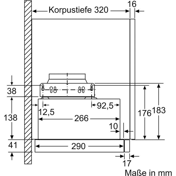Constructa-Neff Flachschirmhaube 3 Stufen + 1 Intens D46ED22X1