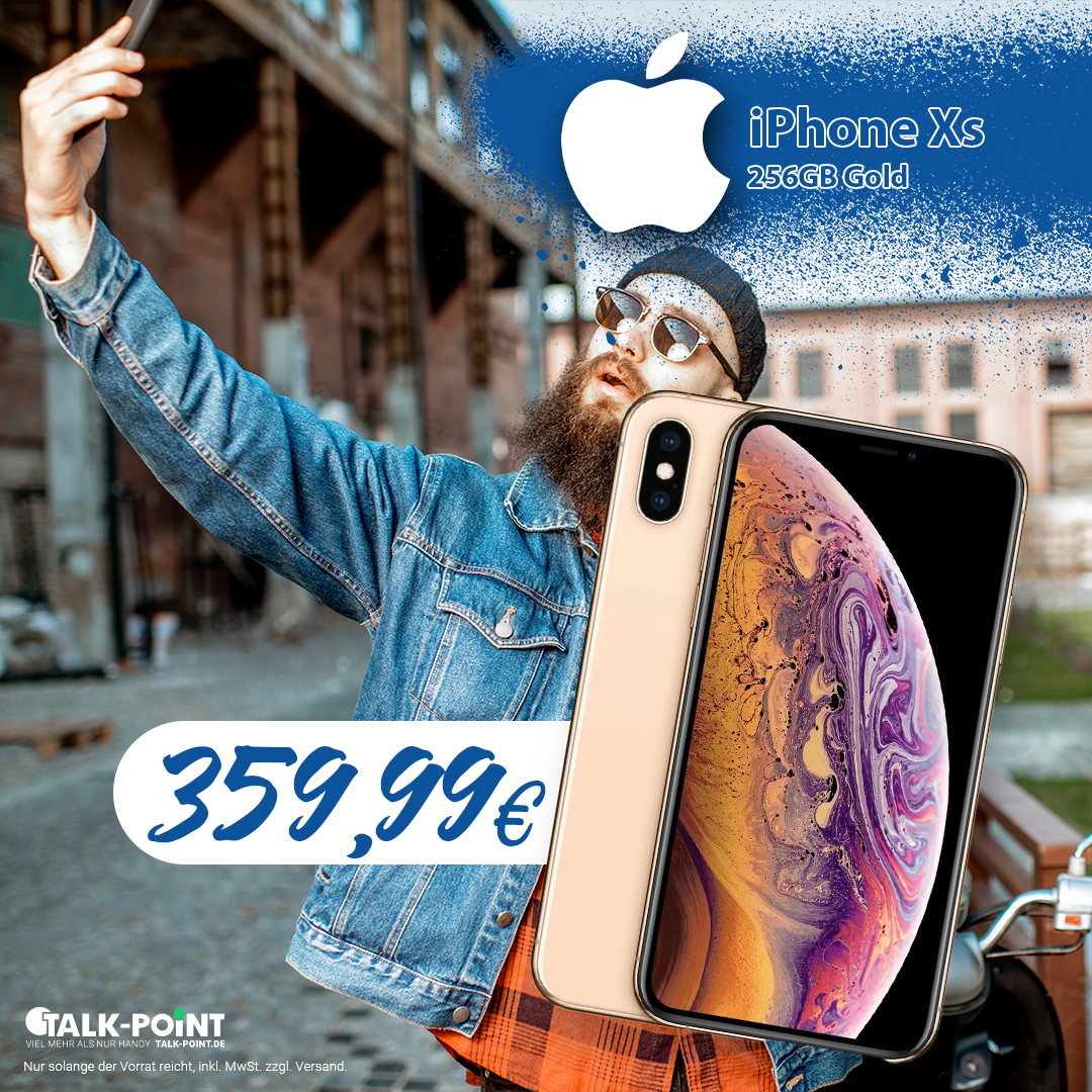  Apple iPhone Xs 256GB Gold zum besten preis