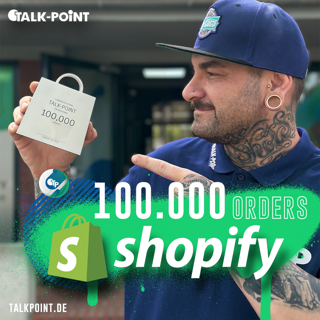 Shopify Milestone 100.000 Kunden 