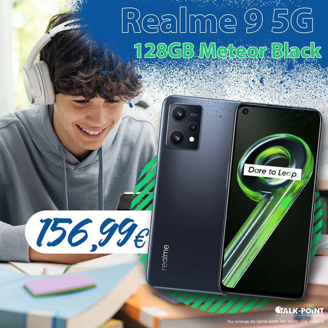  Realme 9 5G Dual-SIM 128GB Meteor Black