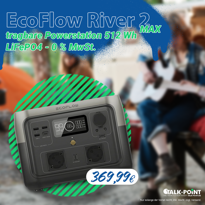 EcoFlow River 2 Max tragbare Powerstation