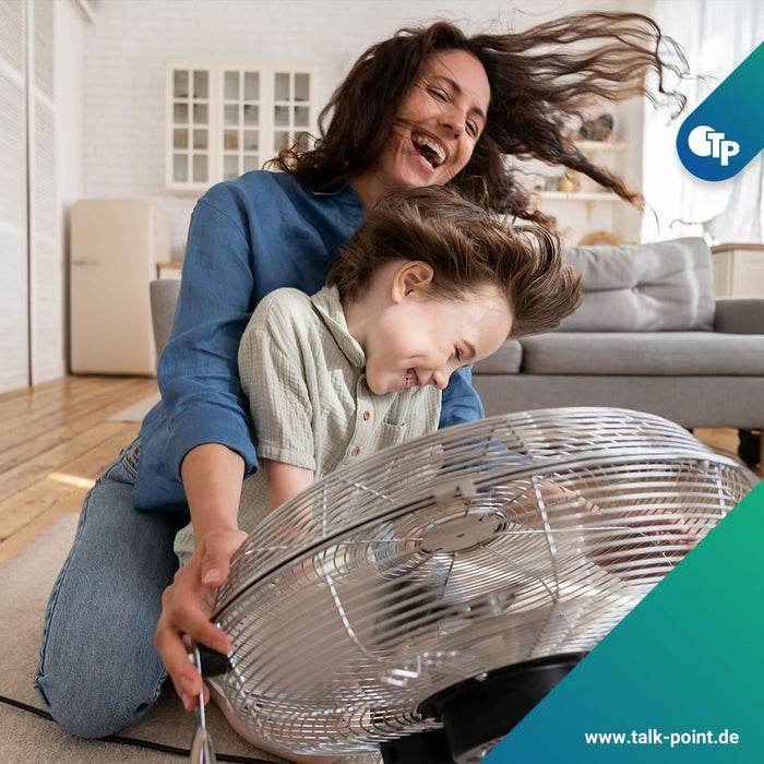 TP Talk-Point BWare Bahnhof Eilenburg Haushalt TP Eigenmarke Zubehör Refurbed Technik Nachhaltig Sommer Ventilator Hitze