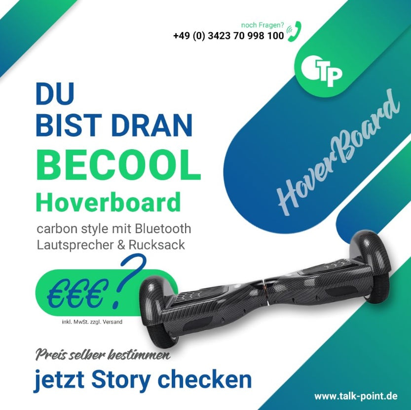 Du bist dran... bestimme den Preis des BECOOL Hoverboard (Balance Board)