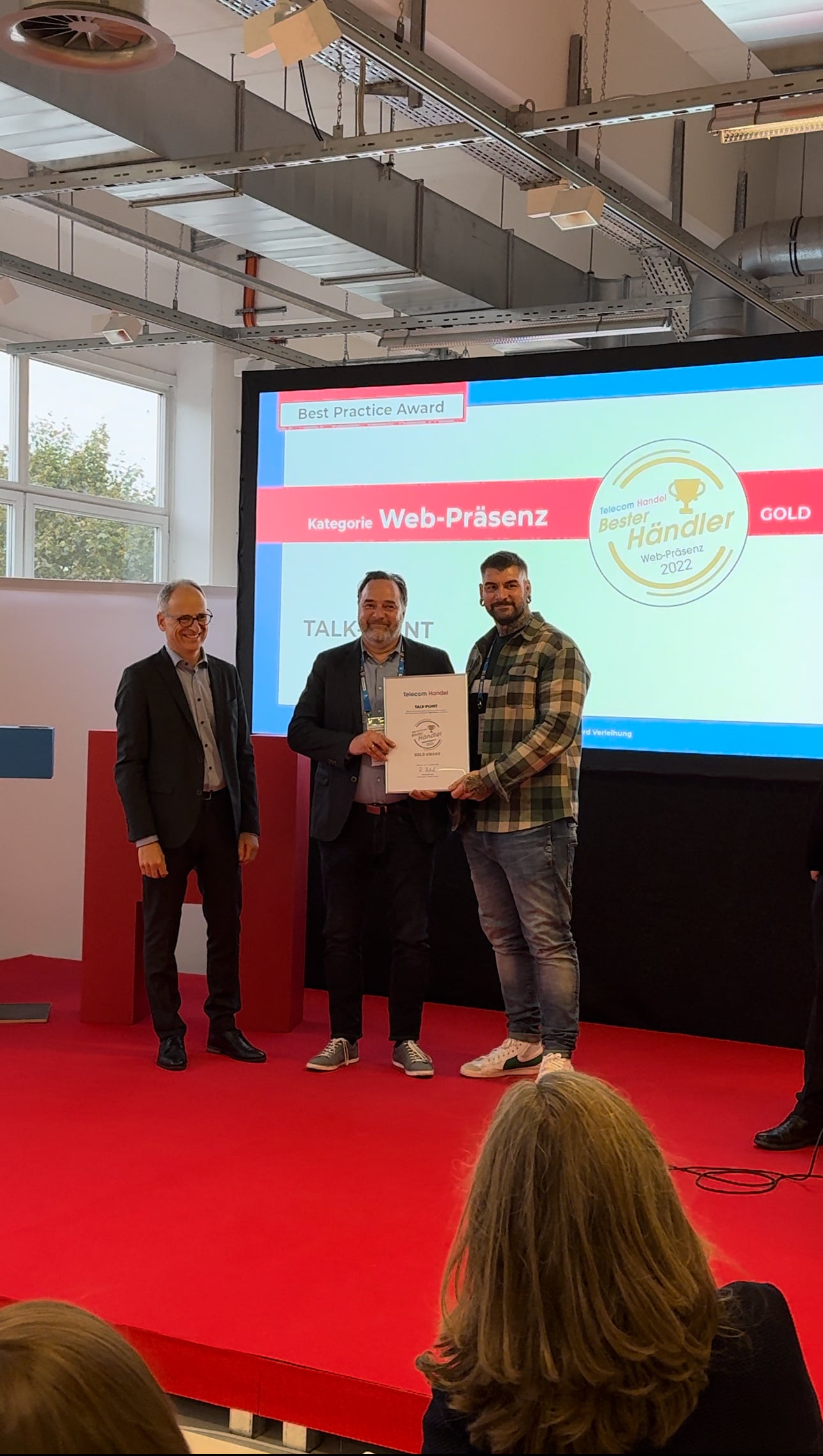 Blitzendes Gold für Talk-Point GmbH bei Telecom Handel's Communicate 2023!