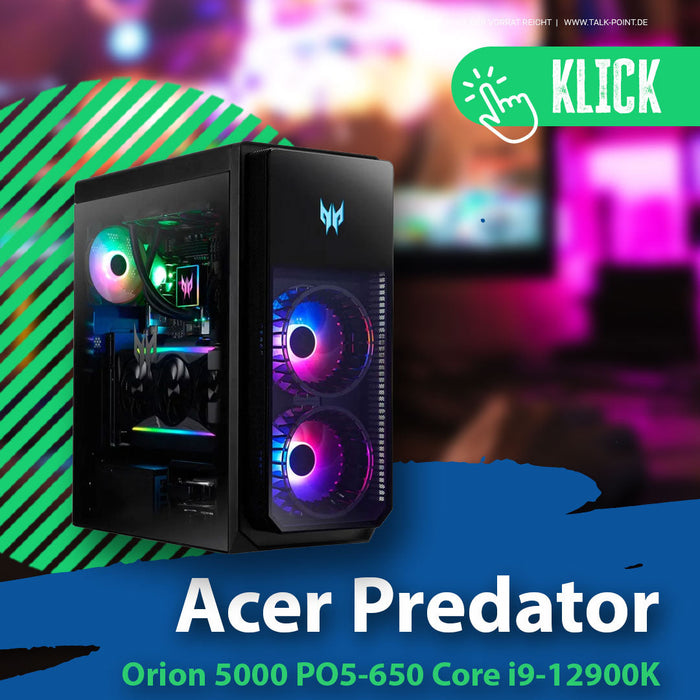 Acer Predator Orion 5000 | i9-12900K & RTX 4080 (16GB) – Talk-Point