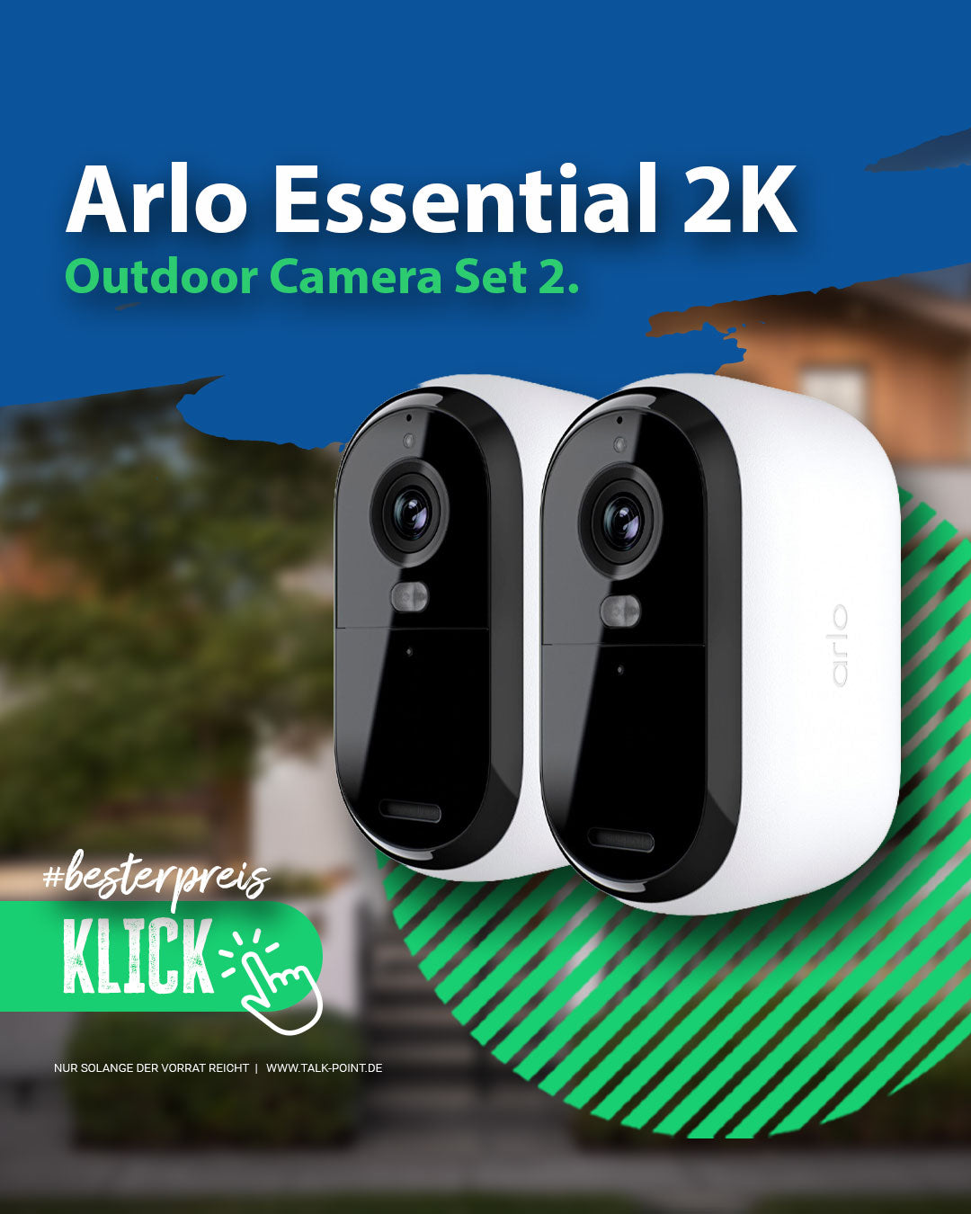 Volle Sicherheit, halber Preis! Dein Arlo 2K-Upgrade