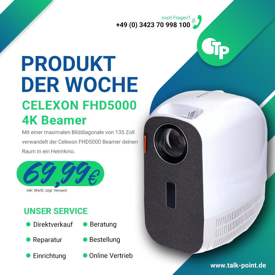 Erlebe Entertainment auf neuem Level: Der Celexon FHD5000 Beamer im Detailcheck