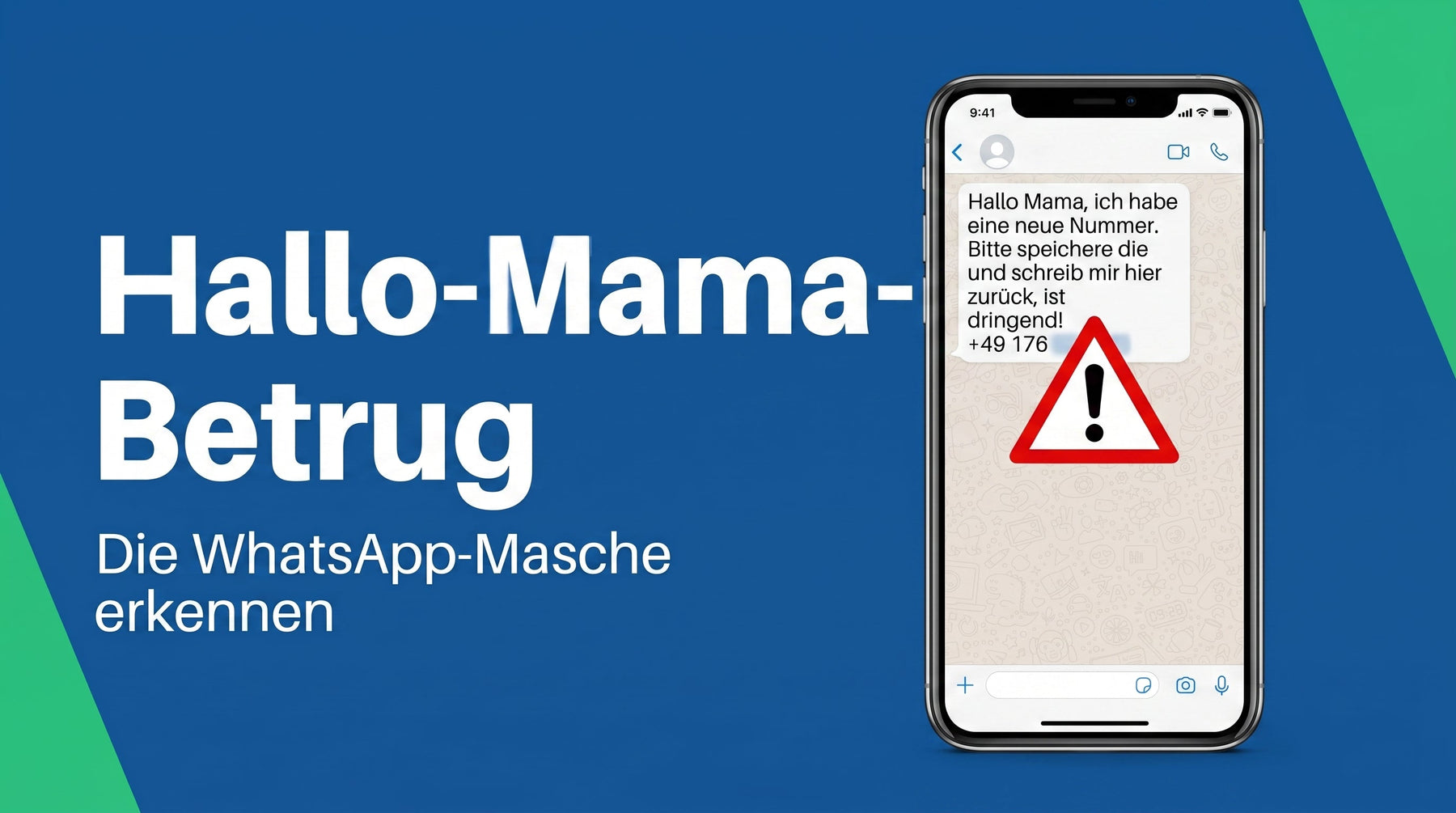 Hallo-Mama-Betrug bei WhatsApp erkennen und ruhig abwehren