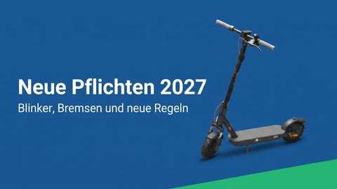 Neue E-Scooter-Pflichten 2026/2027: Blinker, Bremsen und was sich ändert