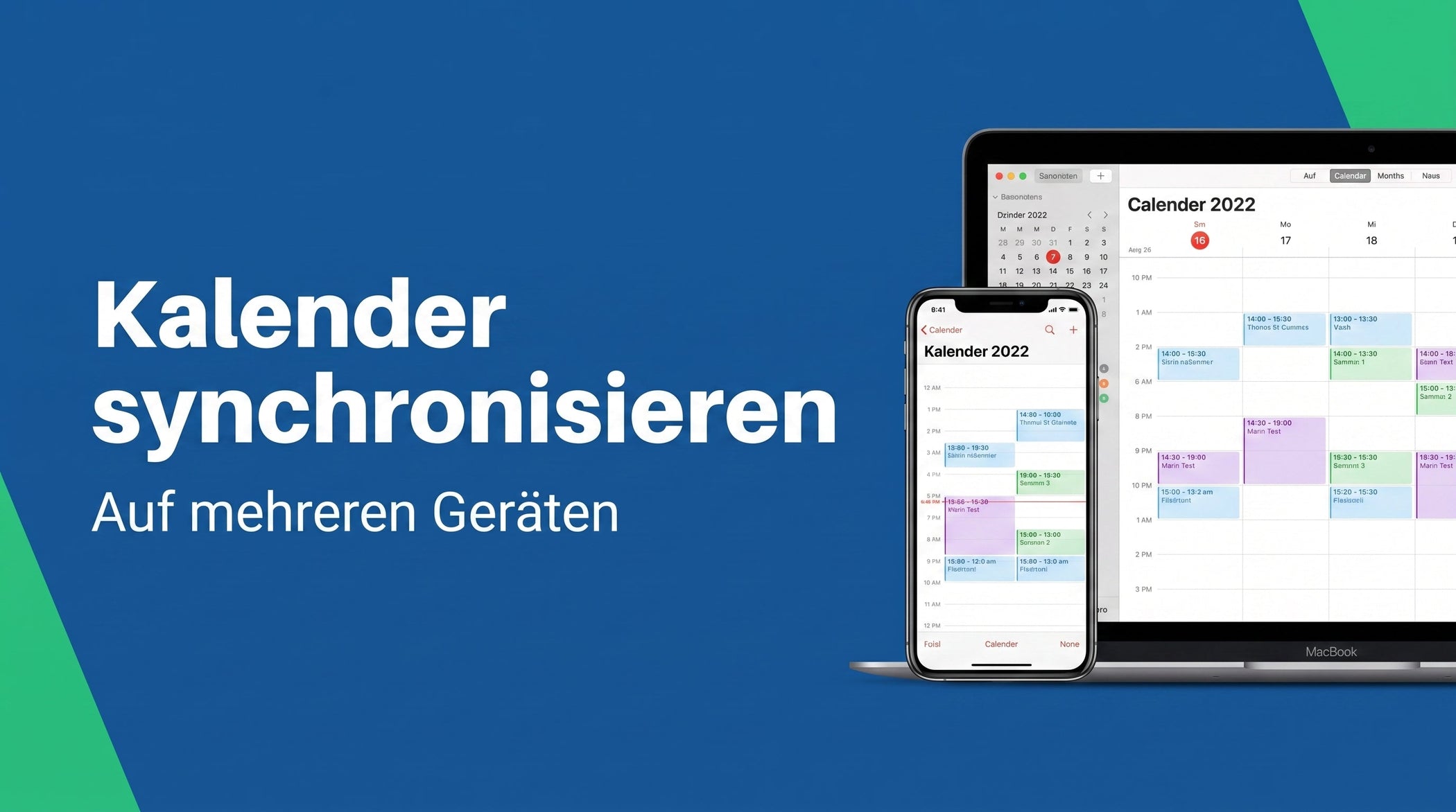 Kalender auf mehreren Geräten synchronisieren: einmal einrichten, überall aktuell