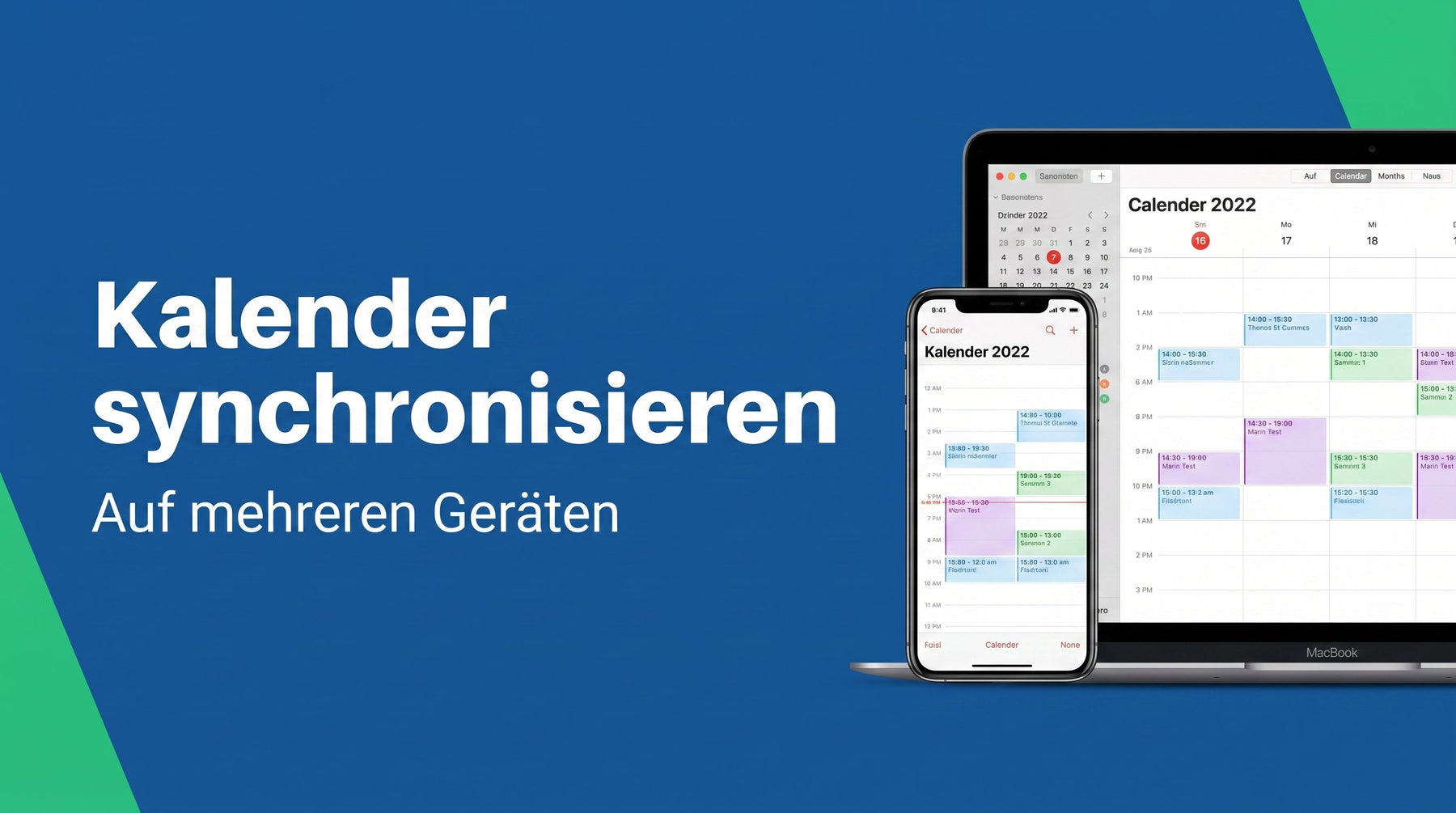 Kalender auf mehreren Geräten synchronisieren: einmal einrichten, überall aktuell
