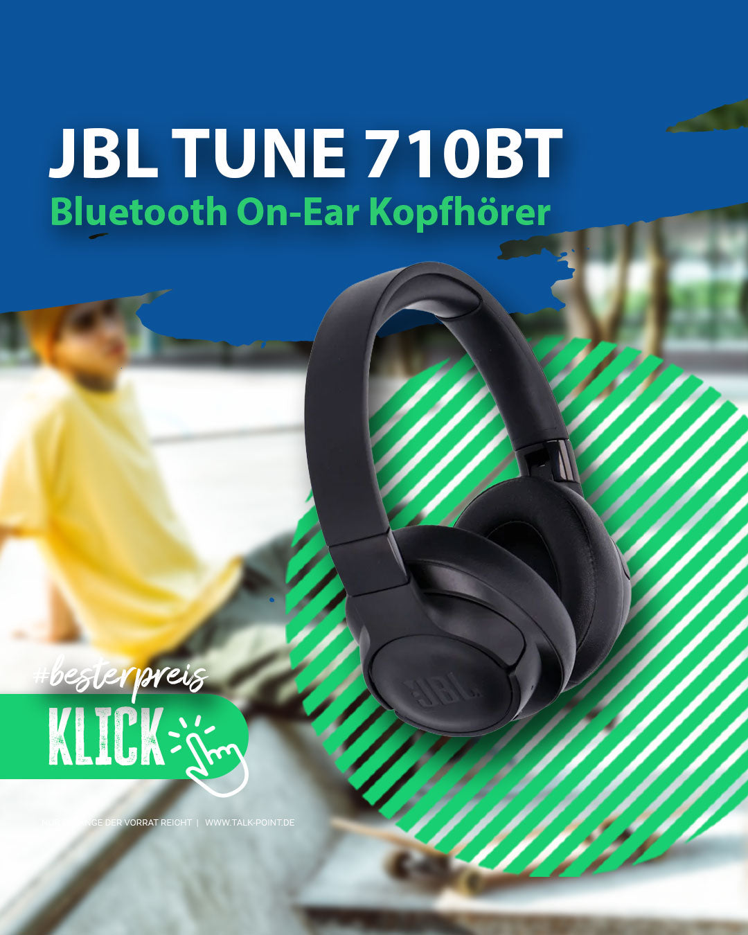 JBL TUNE 710BT Over-Ear Kopfhörer Schwarz | Talk-Point