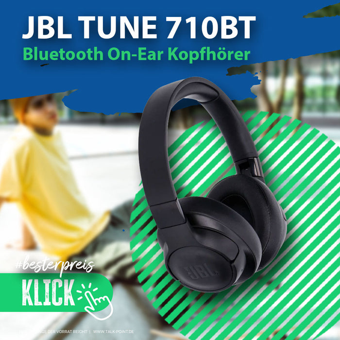JBL TUNE 710BT Over-Ear Kopfhörer Schwarz | Talk-Point