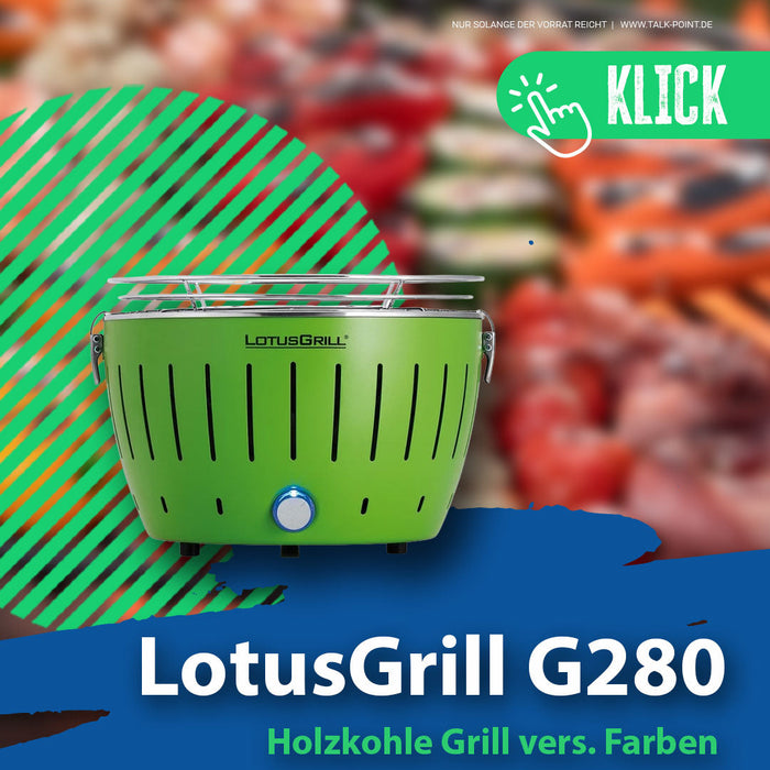 Grillen ohne Rauch? Der LotusGrill macht’s möglich!