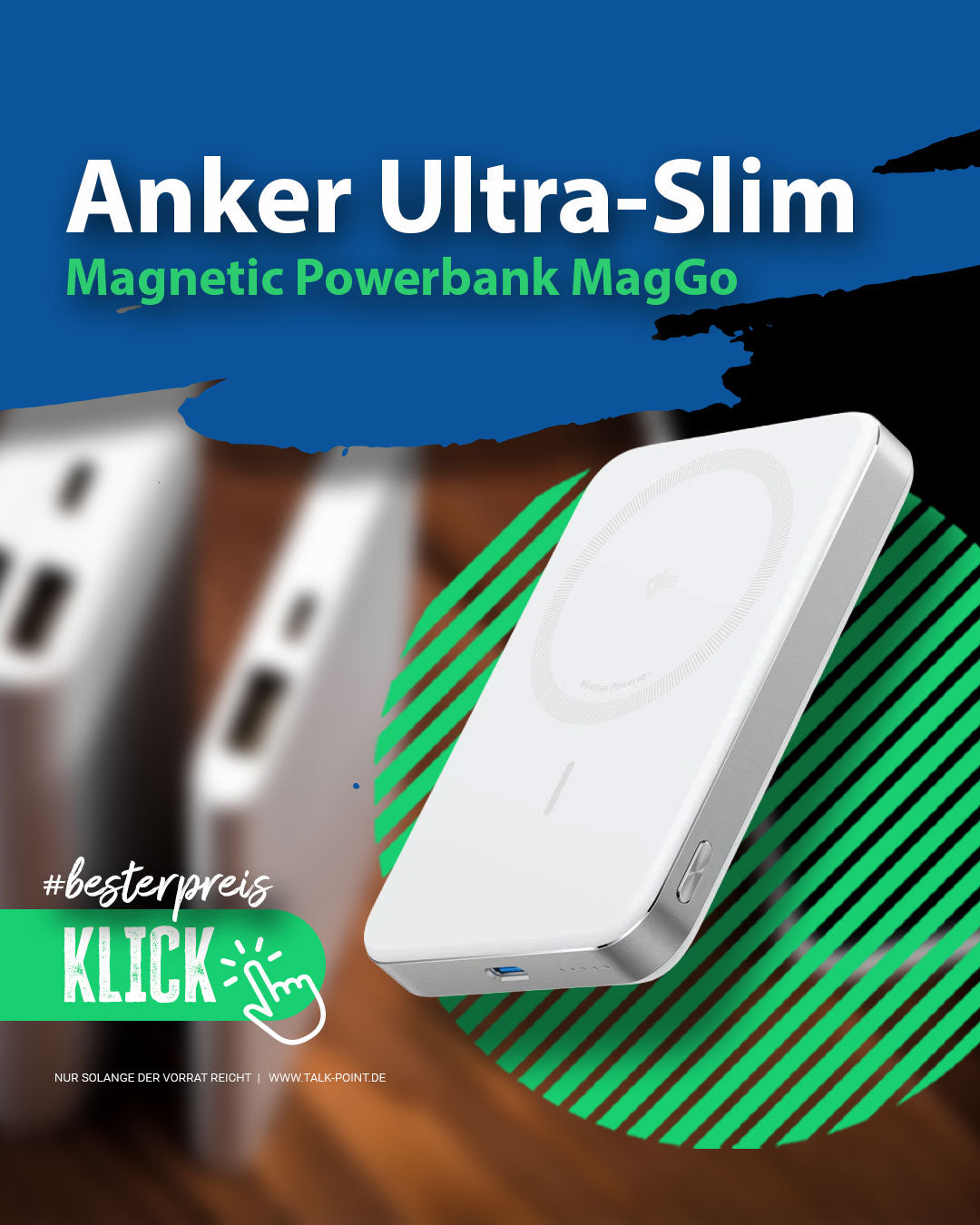 Anker Ultra-Slim MagGo Powerbank 10.000mAh MagSafe – Talk-Point