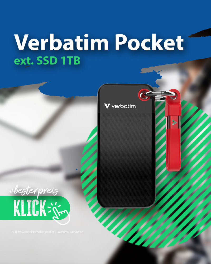 Riesiger Speicher im Mini-Format! Die Verbatim Pocket SSD