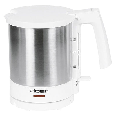 4711 Wasserkocher 1,5 l 2000 W Edelstahl, Weiß