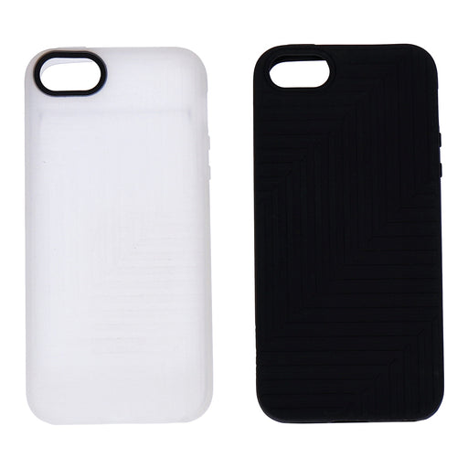 Produktbild Smartphone-Hülle - iPhone 5 Flexcase 2Pack, schwarz u. weiß