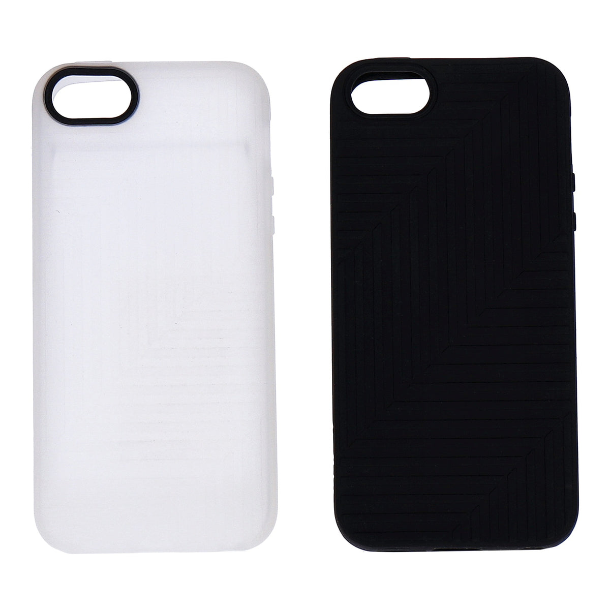 Produktbild Smartphone-Hülle - iPhone 5 Flexcase 2Pack, schwarz u. weiß