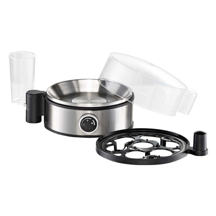 Rommelsbacher ER 400 Eierkocher 1-7 Eier 400W Edelstahl, Schwarz