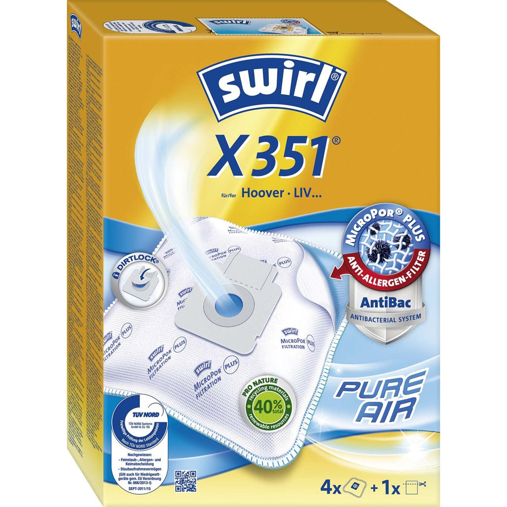 Produktbild Staubsaugerbeutel - Swirl X351(350) MP Plus Airspace