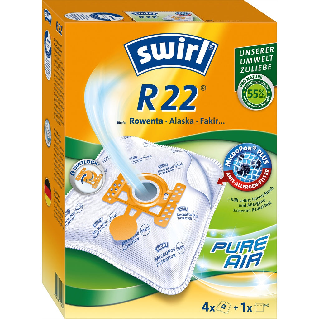 Produktbild Staubsaugerbeutel - Swirl R 22/F89 AirSpa Staubbeutel