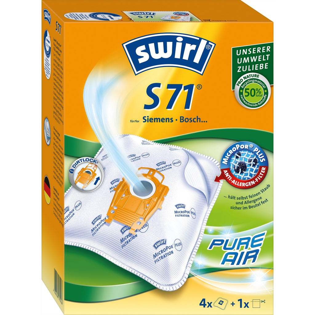 Produktbild Staubsaugerbeutel - Swirl S 71 MP Plus AirSpace Staubbeutel
