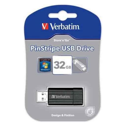 Produktbild USB-Stick - Verbatim 15-020-144 USB-Stick 32GB Pin Stripe