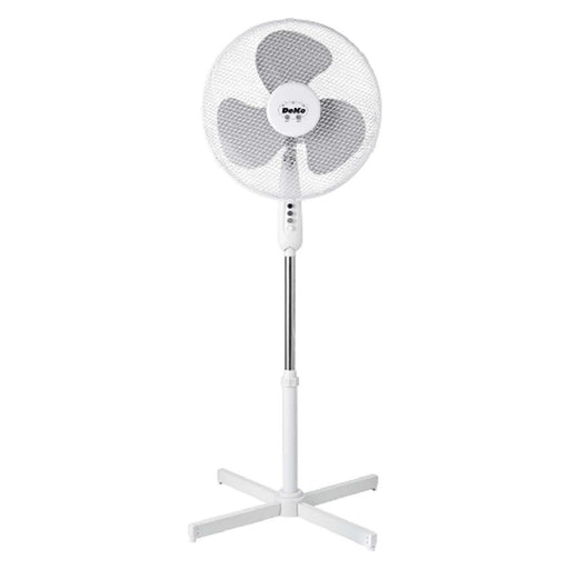 Produktbild Standventilator - DeKo Stratos B 418 Standventilator osz. Ø 39cm 45 W Edelstahl, Weiß