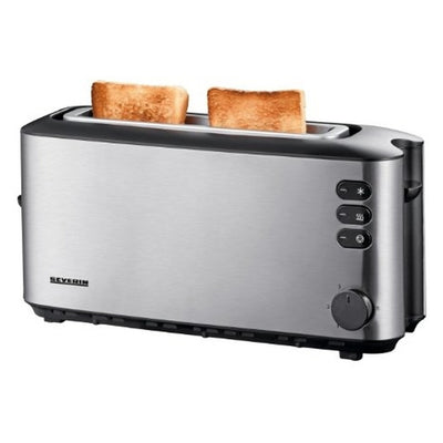 AT 2515 Langschlitztoaster für 2 Scheiben 1000 W Edelstahl, Schwarz