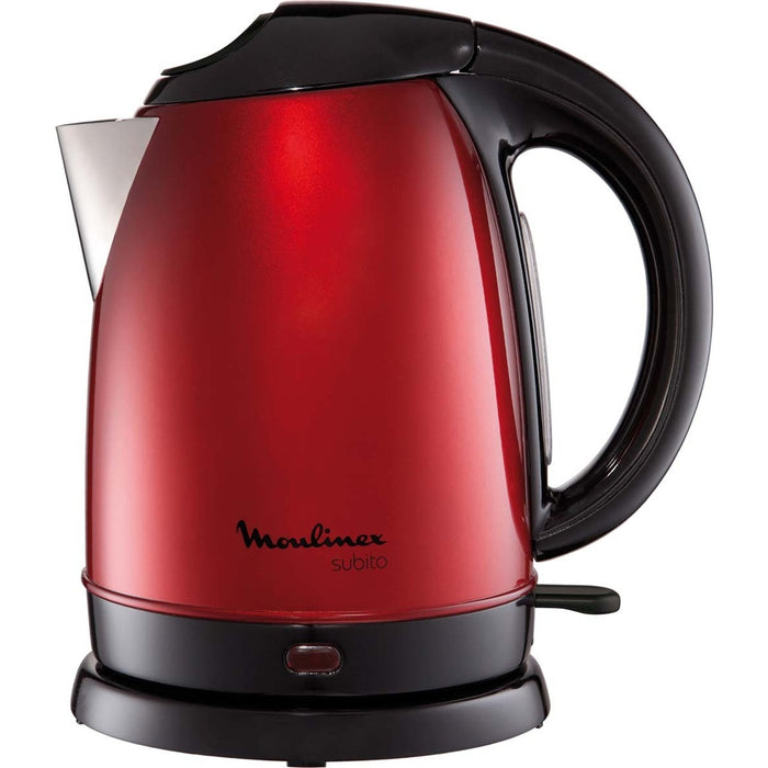 Moulinex BY5305 Wasserkocher Subito Red Kettle 1,7 l 2400 W in rot, schwarz