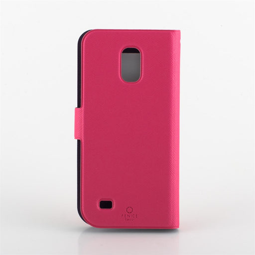 Produktbild Smartphone-Hülle - Fenice Diario View Cover Galaxy S4 Mini Pink Flipcover, Ultradünn